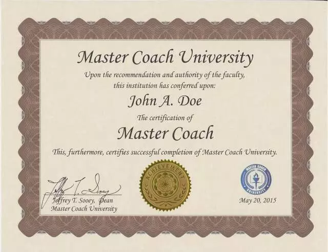 Master Coach University