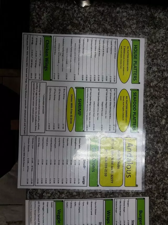 Andalous Mediteranean Grill and Hookah