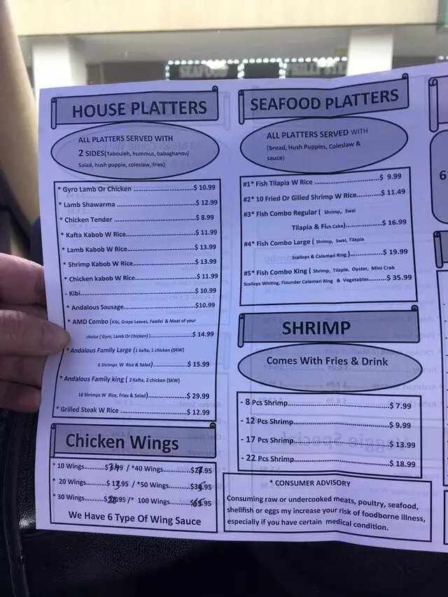 Andalous Mediteranean Grill and Hookah