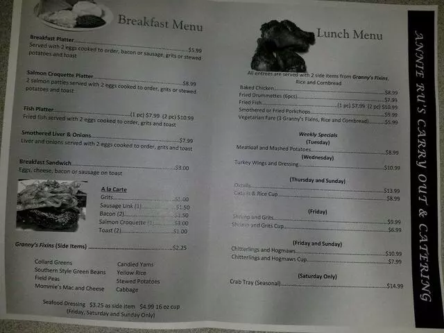 Annie Ru’s Carryout and Catering