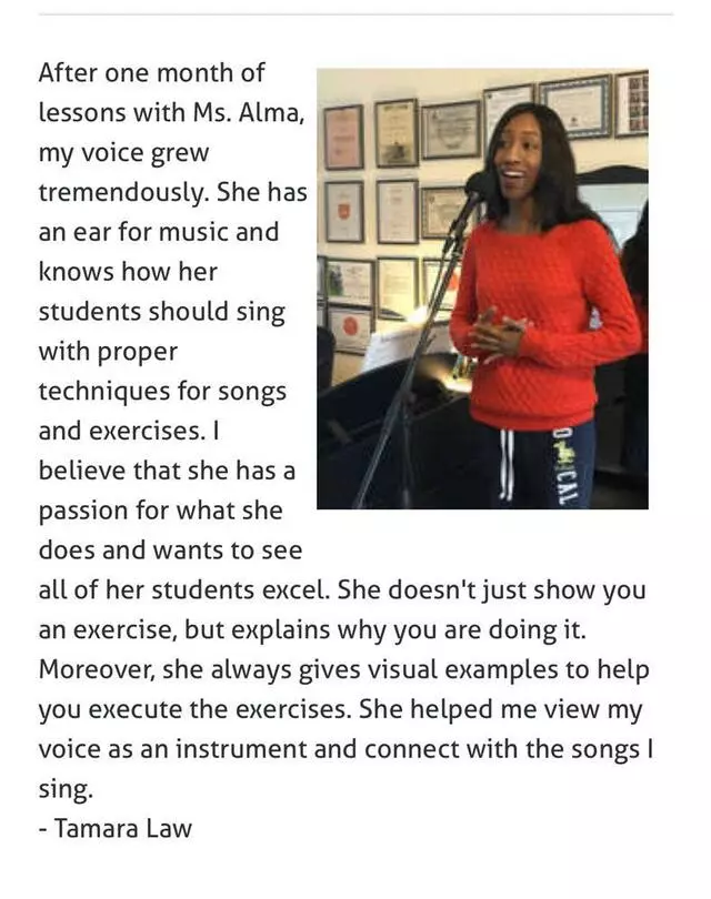 Alma’s Vocal Academy