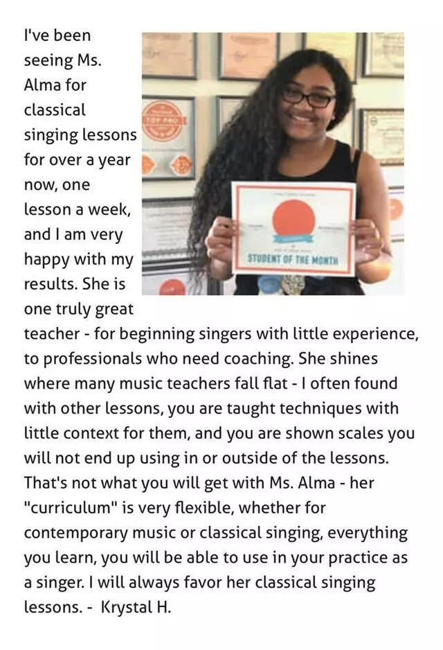 Alma’s Vocal Academy