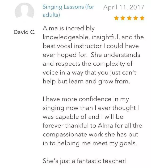 Alma’s Vocal Academy