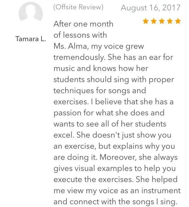 Alma’s Vocal Academy
