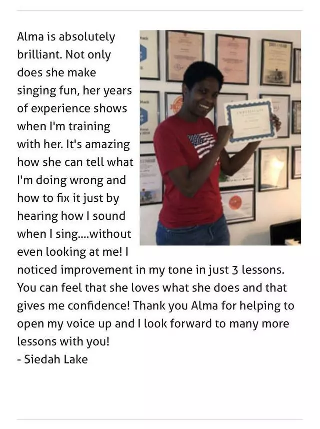 Alma’s Vocal Academy