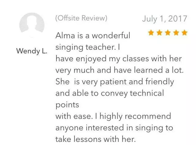 Alma’s Vocal Academy